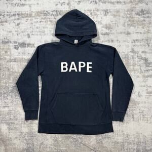 Authentic Bape 2000’s Spellout Logo Hoodie L